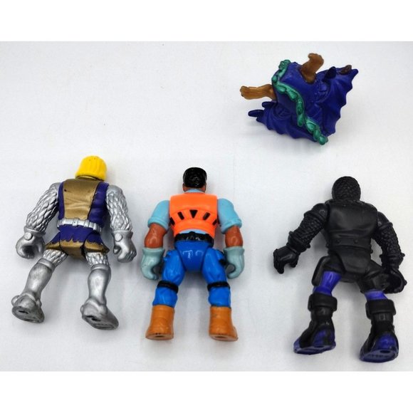 Fisher Price Imaginext 5 Figures 2.25 In Construction Workers Knight King Brave - Picture 15 of 15